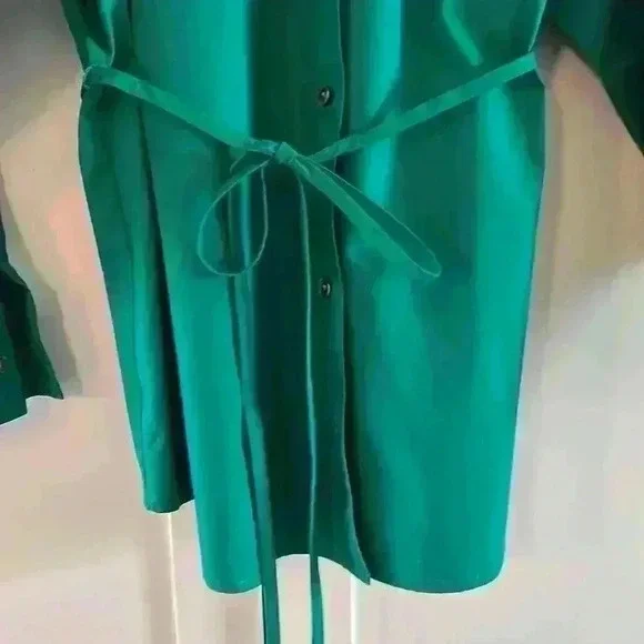 Banana republic Factory button up women’s shirt size large in green. - Picture 3 of 8